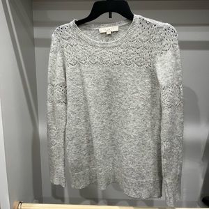 Lacy Pointelle Sweater (Loft)